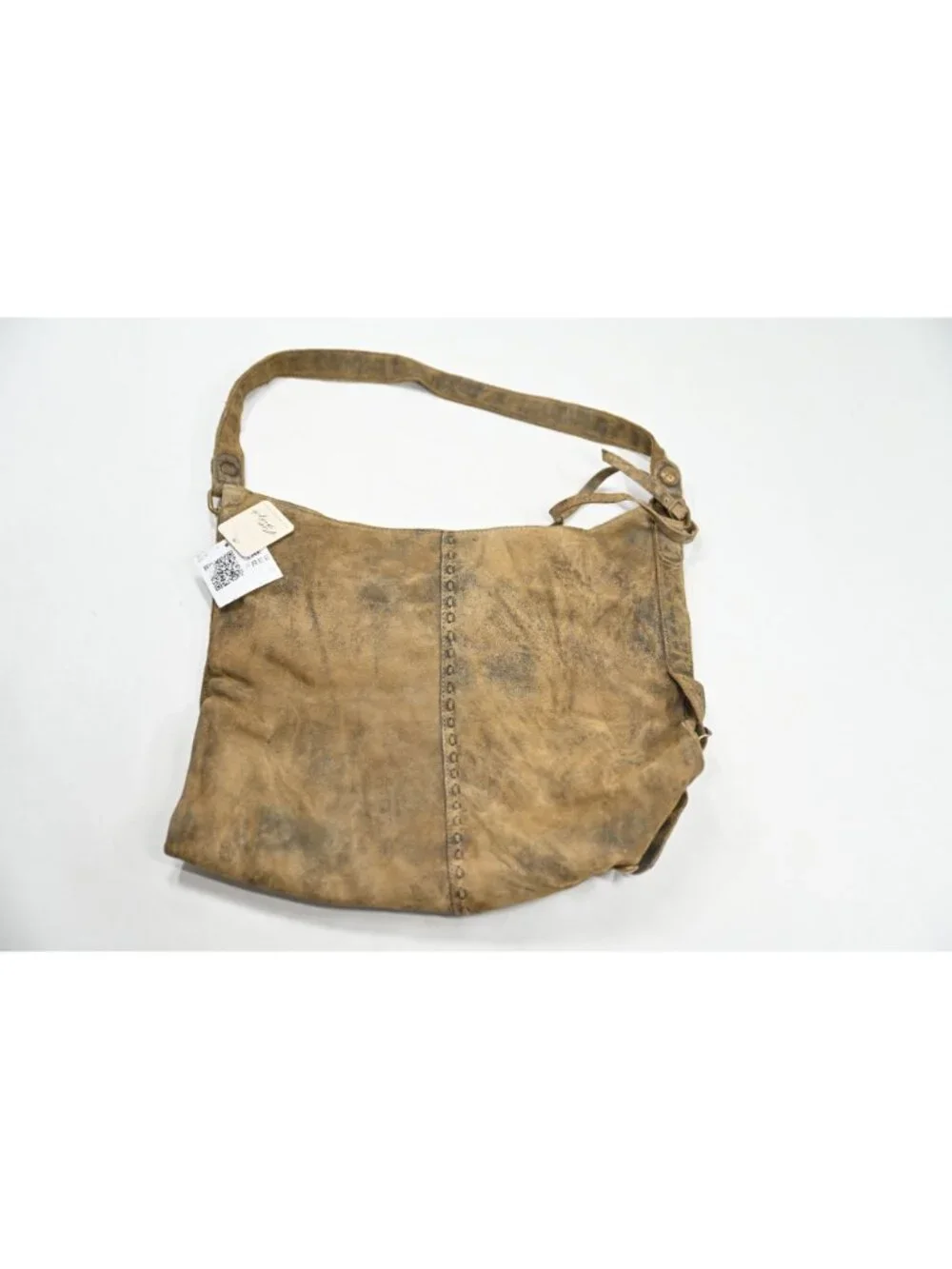 Free People We The Free Dallas Distressed Lea Bag OB2314502 in Sandblast Khaki